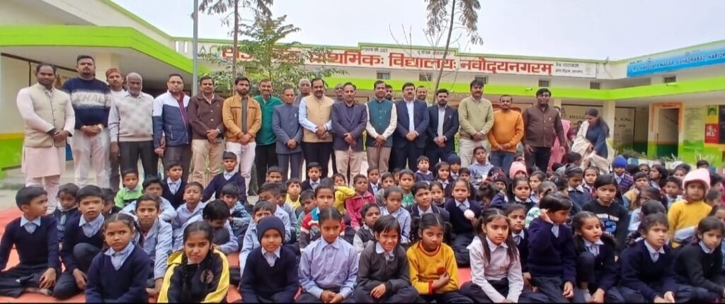 राजकीय प्राथमिक विद्यालय नवोदय नगर में सीएसआर के तहत सौर ऊर्जा व आधुनिक संसाधनों का लोकार्पण