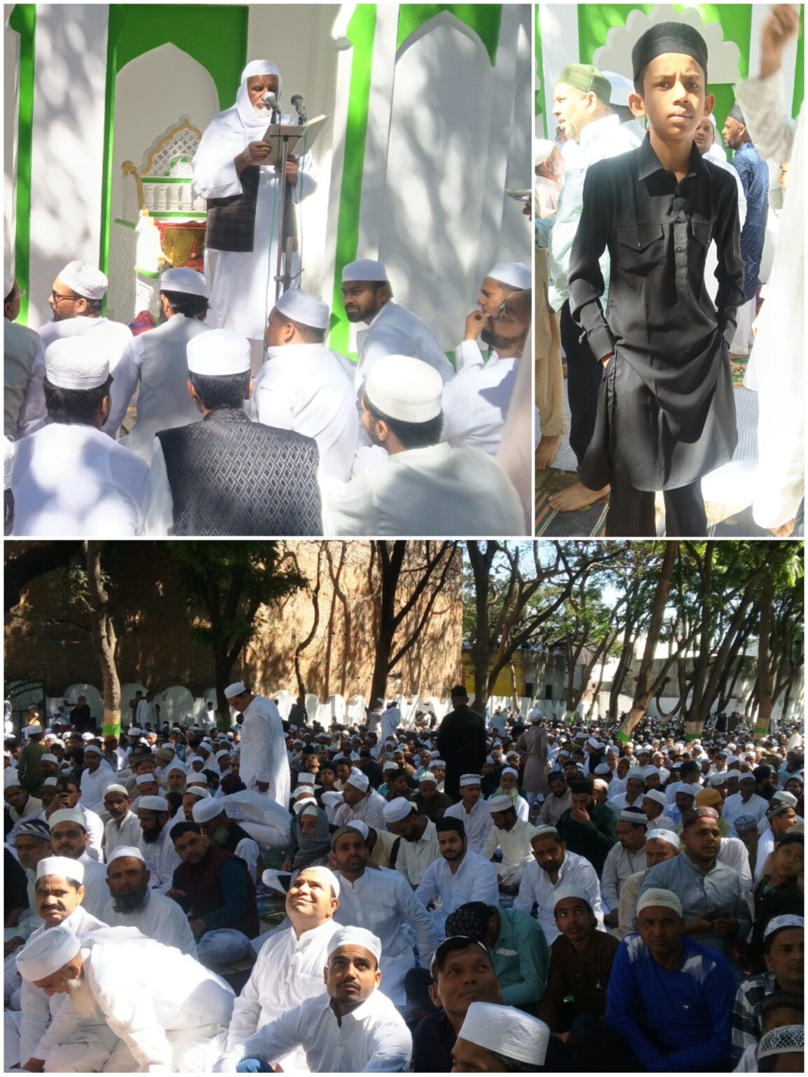 जमशेद खान के नेतृत्व में ज्वालापुर ईदगाह में हर्षोल्लास के साथ अदा हुई ईद-उल-फितर की नमाज़