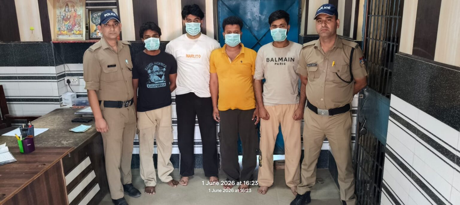 गुरुकुल कांगड़ी के पास कांवड़ यात्री को गोली मारने की घटना का पुलिस ने किया खुलासा,चार आरोपी हिरासत में, अन्य की तलाश जारी।