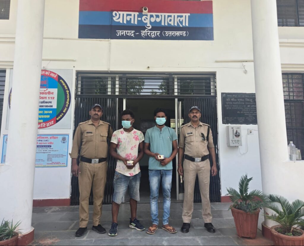 ऑपरेशन प्रहार के तहत हरिद्वार पुलिस की बड़ी कार्रवाई,बुग्गावाला पुलिस ने दो स्मैक तस्करों को दबोचा, 4.92 ग्राम हेरोइन बरामद