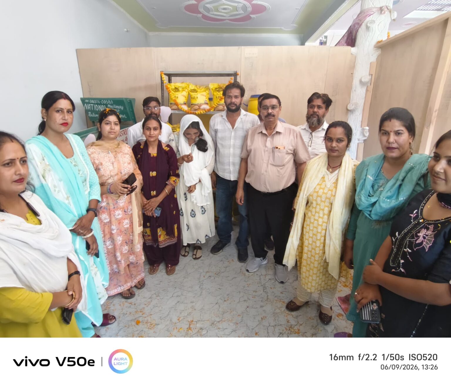 महिलाओं की आजीविका सशक्तिकरण हेतु वैल्यू चेन आटा चक्की का उद्घाटन संपन्न
