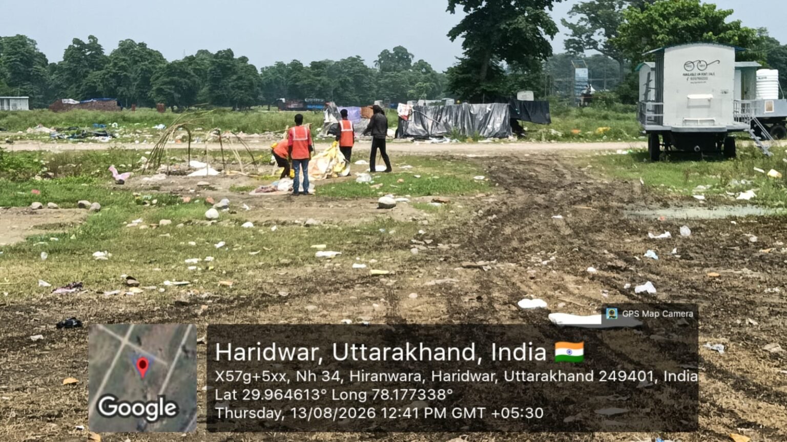 कांवड़ मेले के सफलतापूर्वक संपन्न होने के उपरांत फैले कूड़े-कचरे के निस्तारण हेतु जिलाधिकारी के निर्देशन में जनपद में चलाया जा रहा सफाई अभियान, विभिन्न स्वयंसेवी संस्थाओं द्वारा बिरला घाट, रोडीबेलवाला मैदान, बैरागी कैंप, लालजीवाला एवं विभिन्न घाटों पर चलाया गया विशेष स्वच्छता अभियान।