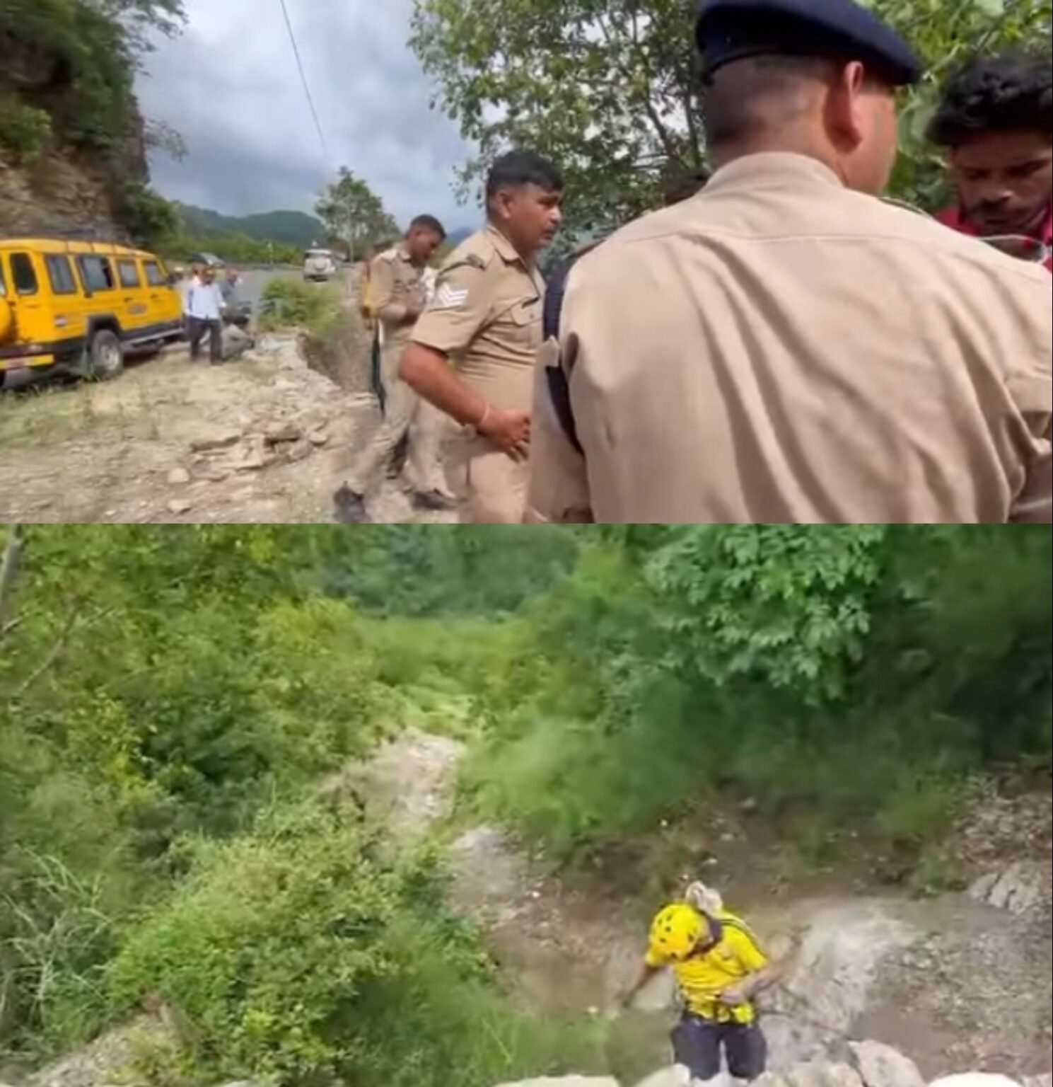 देवप्रयाग मार्ग पर दर्दनाक हादसा: बोलेरो 250 मीटर गहरी खाई में गिरी, एक ही परिवार के 5 लोगों की मौत।